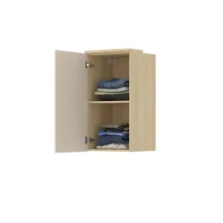 Pensile sospeso 45x83h cm 1 anta reversibile beige cashmere rovere Elvira