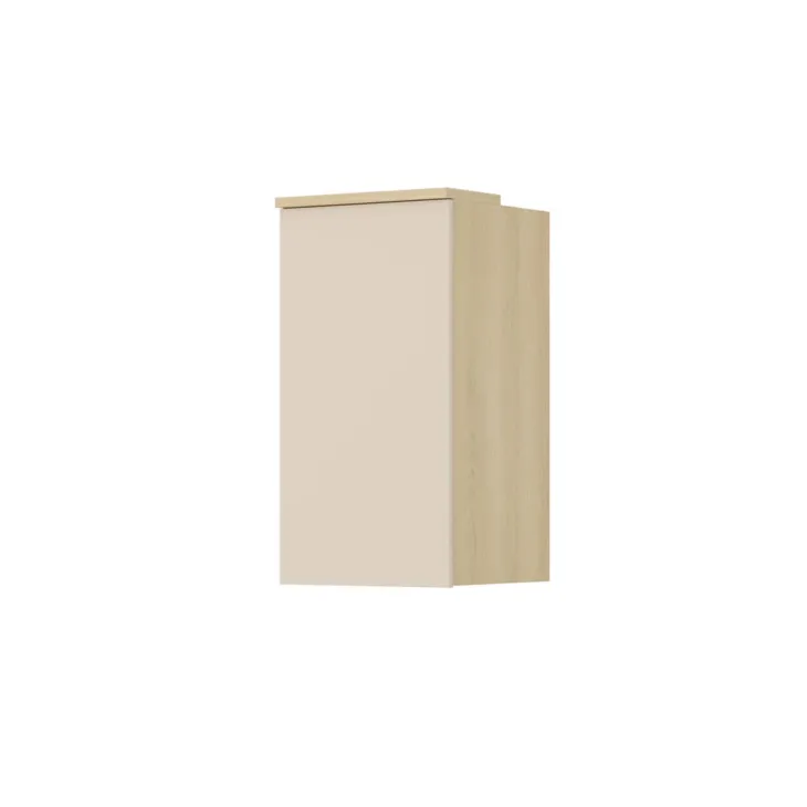 Pensile sospeso 45x83h cm 1 anta reversibile beige cashmere rovere Elvira