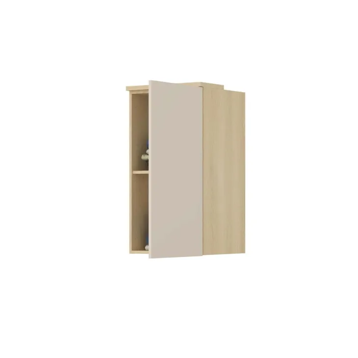 Pensile sospeso 45x83h cm 1 anta reversibile beige cashmere rovere Elvira