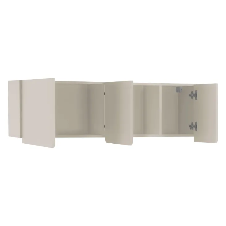 Pensile sospeso 120x37h cm 3 ante beige cashmere Linfa