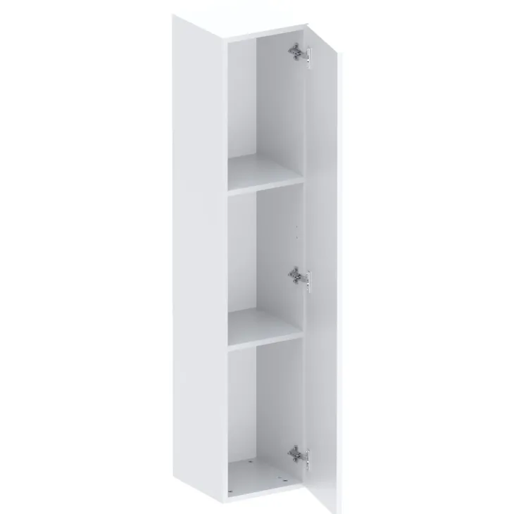 Pensile verticale 29x138h cm 1 anta reversibile moderno bianco lucido Sunset