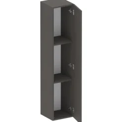 Pensile verticale 29x138h cm 1 anta reversibile moderno ossido nero Sunset