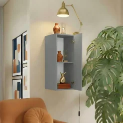 Pensile verticale 29x69h cm 1 anta reversibile grigio scuro Sunset