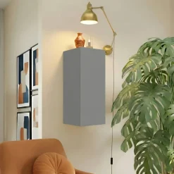 Pensile verticale 29x69h cm 1 anta reversibile grigio scuro Sunset