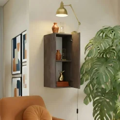 Pensile verticale 29x69h cm 1 anta reversibile marrone bronzo Sunset