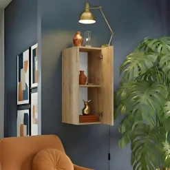 Pensile verticale 29x69h cm 1 anta reversibile rovere chiaro Sunset