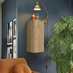 Pensile verticale 29x69h cm 1 anta reversibile rovere chiaro Sunset