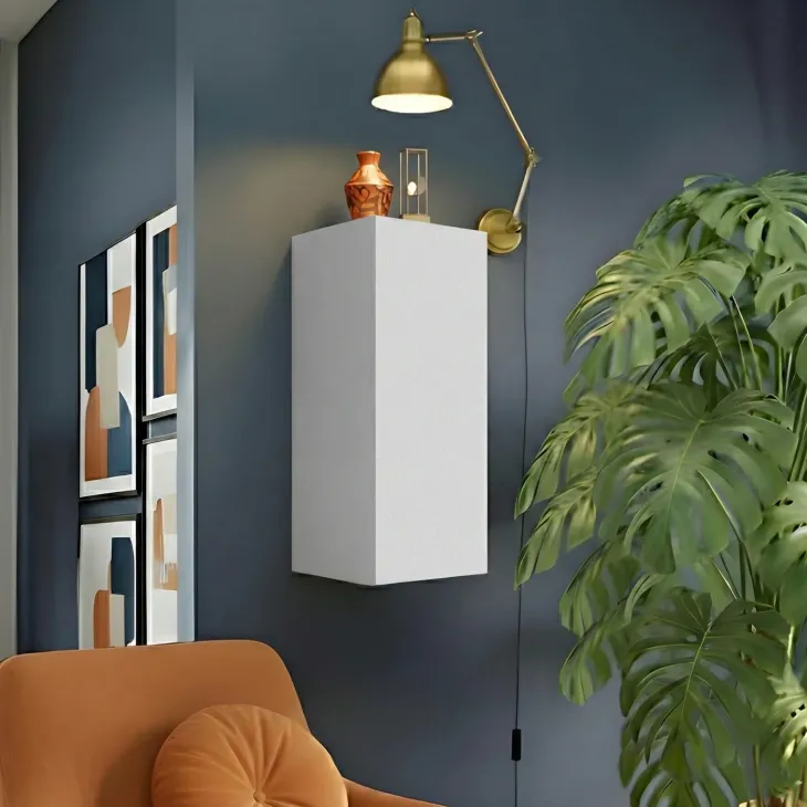 Pensile verticale 29x69h cm 1 anta reversibile grigio chiaro Sunset