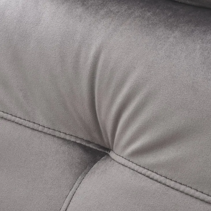Poltrona alzapersona reclinabile elettrica massaggiante con USB in velluto grigio Nyx