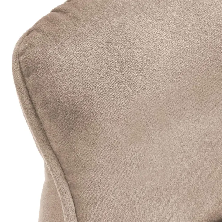Poltrona alzapersona reclinabile elettrica massaggiante con USB in velluto beige Nyx