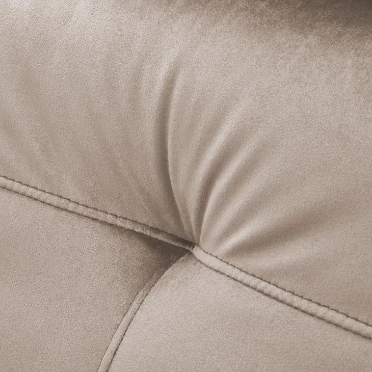 Poltrona alzapersona reclinabile elettrica massaggiante con USB in velluto beige Nyx