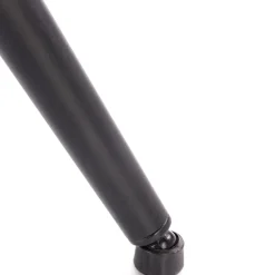 Poltrona da salotto imbottita in tessuto antracite nero Canova