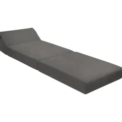 Poltrona divano letto pieghevole 90cm modulo singolo grigio Lorin
