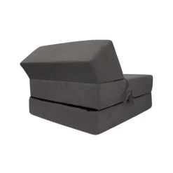 Poltrona divano letto pieghevole 90cm modulo singolo grigio Lorin