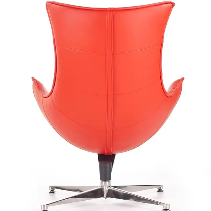 Poltrona imbottita design rosso Isotta