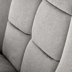 Poltrona imbottita in tessuto grigio nero Snooz