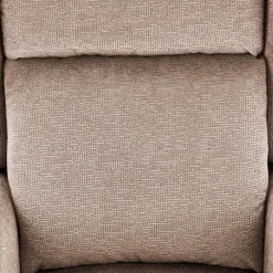 Poltrona reclinabile imbottita in tessuto beige Cassiopea
