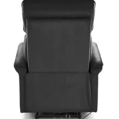 Poltrona relax reclinabile elettrica con presa USB in velluto nero Fatia