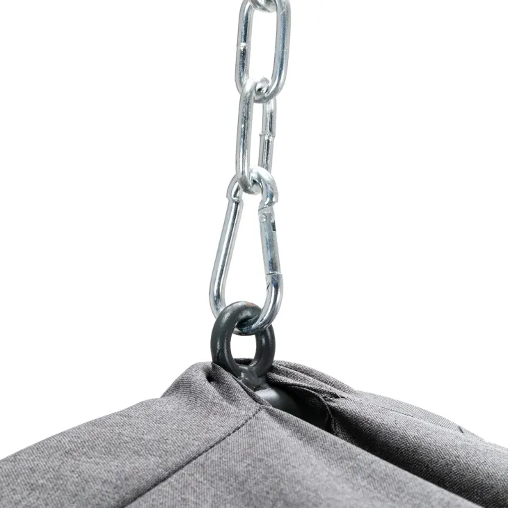 Poltrona sospesa a dondolo da giardino 136x196h cm grigio Flora