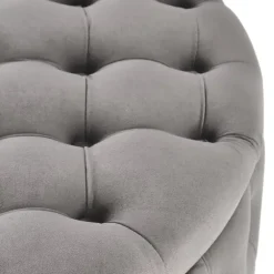 Pouf contenitore moderno grigio Maximilien