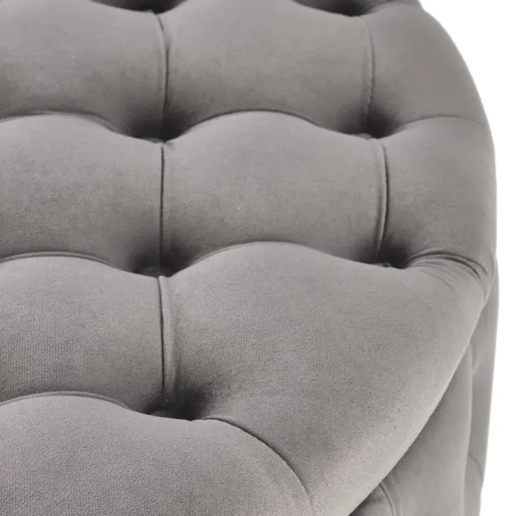 Pouf contenitore moderno grigio Maximilien