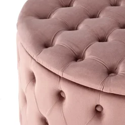 Pouf contenitore moderno rosa Maximilien