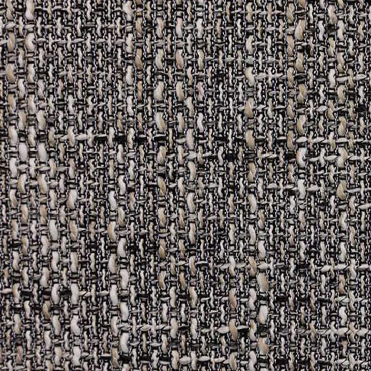 Pouf imbottito in tessuto 65x56cm grigio chiaro Titus