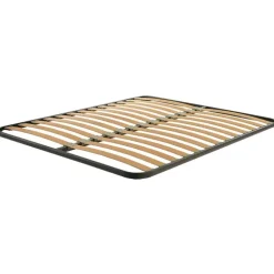 Rete alla francese ortopedica 140x190cm con telaio in acciaio e doghe in legno di faggio Venice