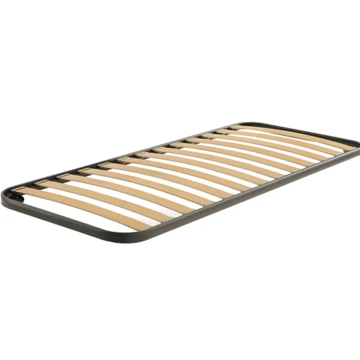 Rete singola ortopedica 90x200cm con telaio in acciaio e doghe in legno di faggio Venice