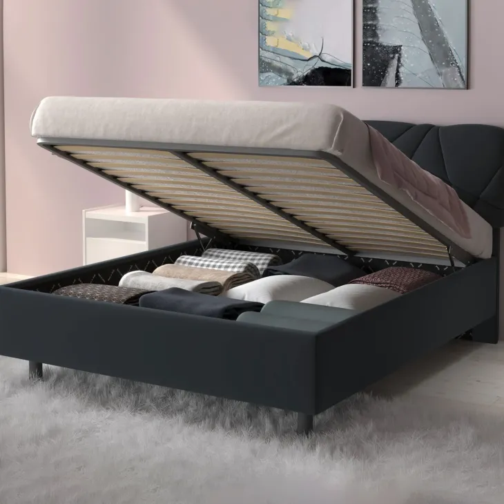 Rete 160x195cm matrimoniale con meccanismo contenitore FlexFrame