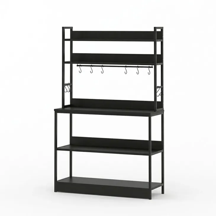 Scaffale cucina 101x160h cm industrial metallo antracite Loft