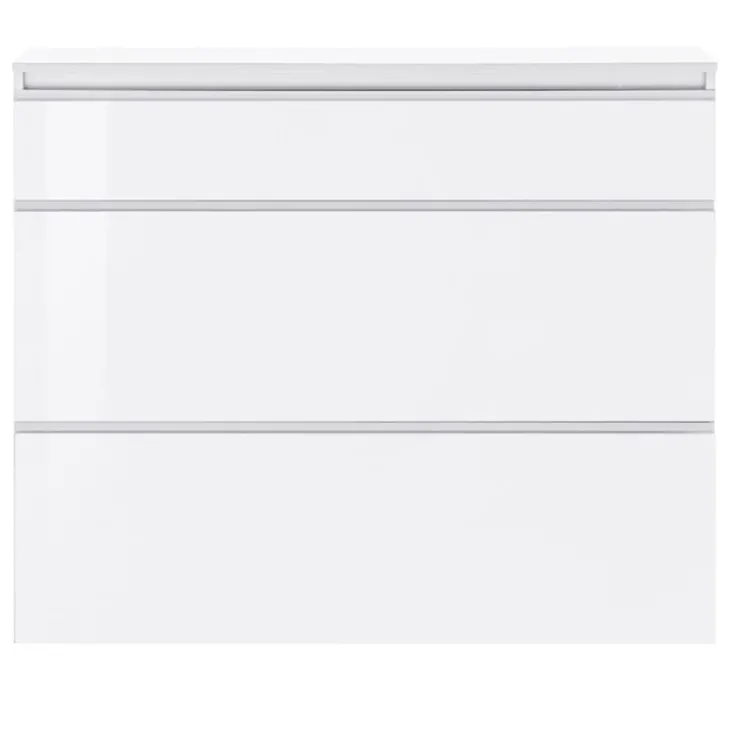 Scarpiera ingresso 120x108h cm 2 ante bianco lucido Eclisse