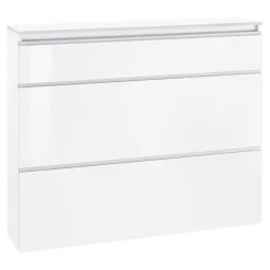 Scarpiera ingresso 120x108h cm 2 ante bianco lucido Eclisse