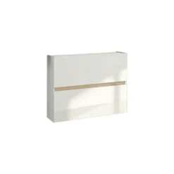 Scarpiera ingresso 103x81h cm 2 ante a ribalta bianco lucido top rovere Noren