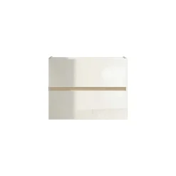 Scarpiera ingresso 103x81h cm 2 ante a ribalta bianco lucido top rovere Noren