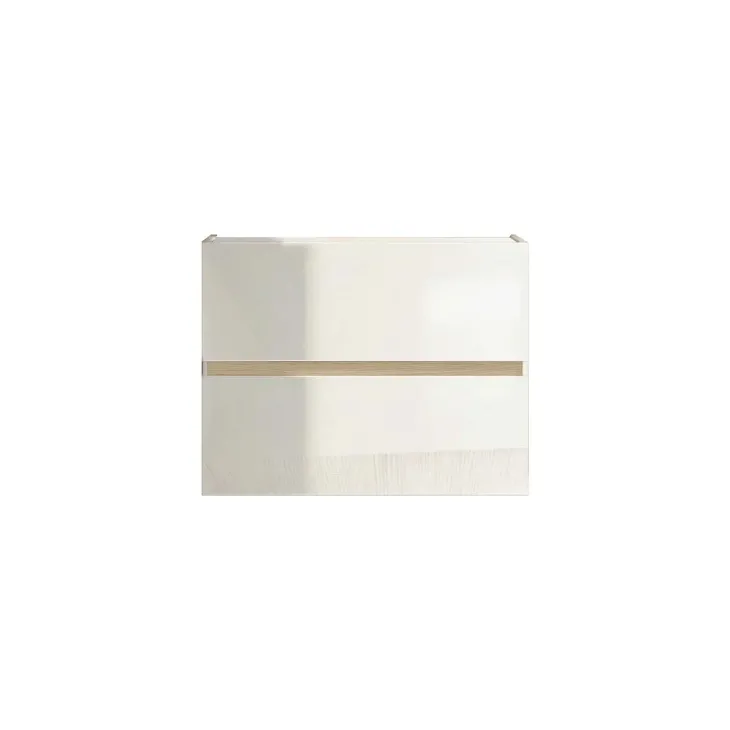 Scarpiera ingresso 103x81h cm 2 ante a ribalta bianco lucido top rovere Noren