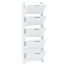 Scarpiera ingresso 69x187h cm bianco opaco Benton