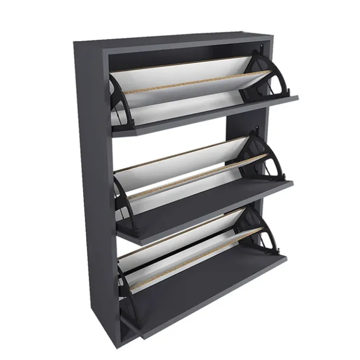 Scarpiera ingresso 74x110h cm moderna antracite Palmaria