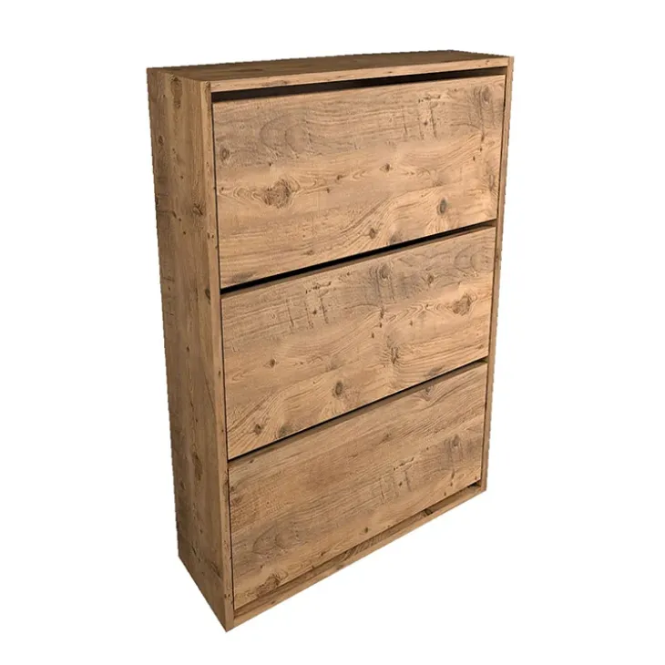 Scarpiera ingresso 74x110h cm moderna rovere rustico Palmaria