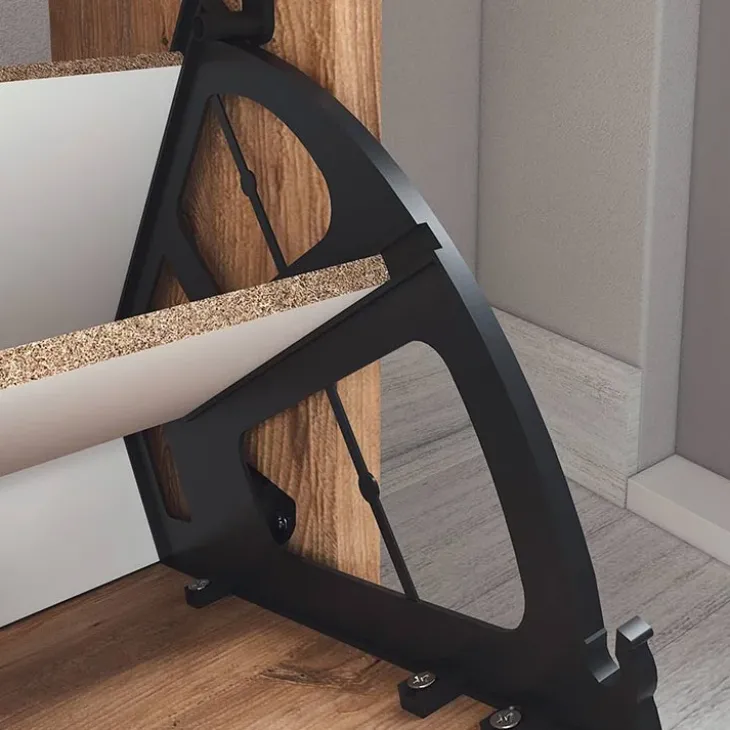 Scarpiera ingresso 74x110h cm moderna rovere rustico Palmaria