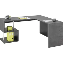 Scrivania angolare ufficio 180x60cm antracite ErgoDesk