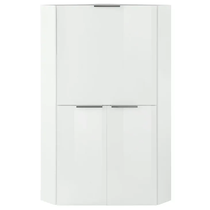 Scrivania a scomparsa 70x67cm angolare bianco lucido Pinko