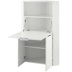 Scrivania a scomparsa 70x67cm angolare bianco lucido Pinko