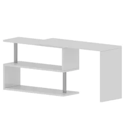 Scrivania girevole 177x50cm bianco lucido Havana