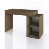 Scrivania salvaspazio moderna 120x50cm rovere scuro Giorgia