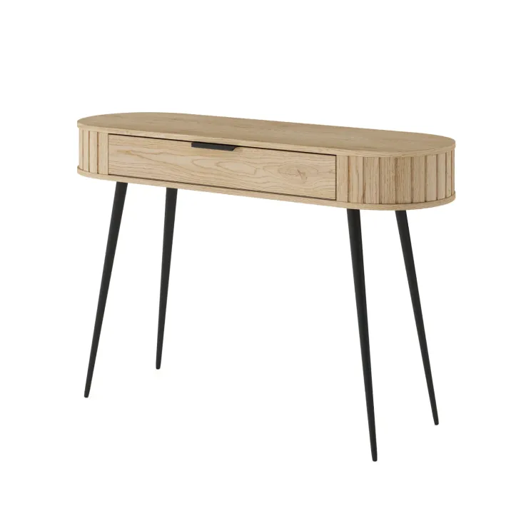 Scrivania toeletta 120x80h cm 1 cassetto rovere Groove