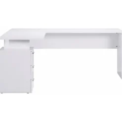 Scrivania ufficio angolare 180x160cm bianco lucido OfficeScape