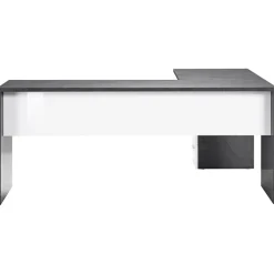 Scrivania ufficio angolare 180x160cm antracite OfficeScape