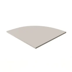 Scrivania ufficio angolare 228x198cm con cassettiera beige cashmere noce Woody