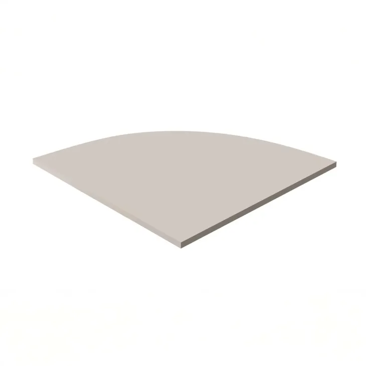 Scrivania ufficio angolare 228x198cm con cassettiera beige cashmere noce Woody